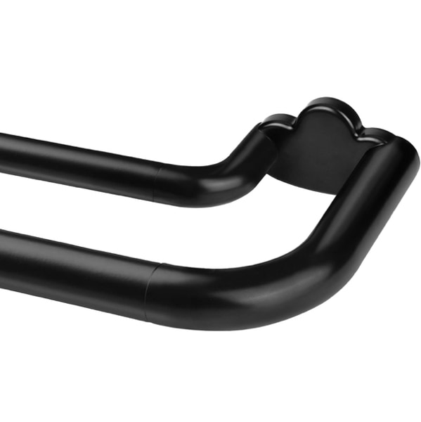 Amazon.com: HOTOZON Double Curtain Rods for Windows 32 to 58 Inches, Black | 6/8 Inches Diameter, Wrap Around Blackout Design, Adjustable Room Darkening Drapery Rod, Fit for Windows 20 to 54 Inches