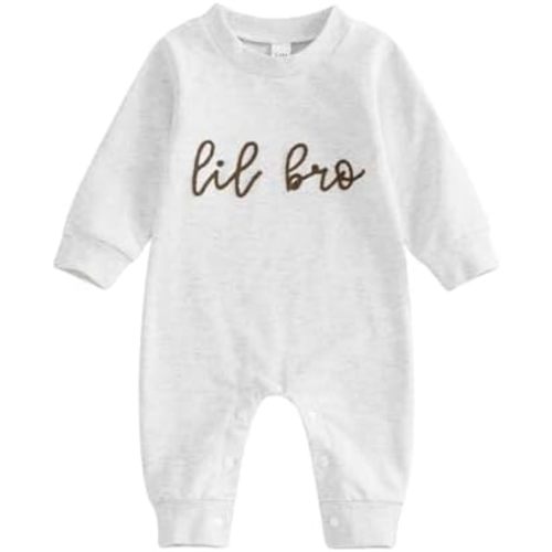 YINGISFITM Little Brother Little Sister Newborn Outfit Short Sleeve Bubble Romper Infant Jumpsuit Summer Baby Girl Clothes