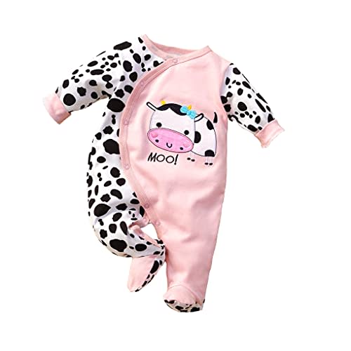 Infant Baby Girl Boy Onesie Cotton Newborn Outfit Bodysuit Jumpsuit Long Sleeve Romper