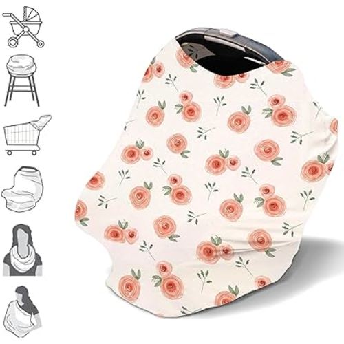 Nursing Cover, Breastfeeding Cover, Nursing Poncho, Multipurpose Privacy Cover for Maternity/Mother/Baby, 4-in-1