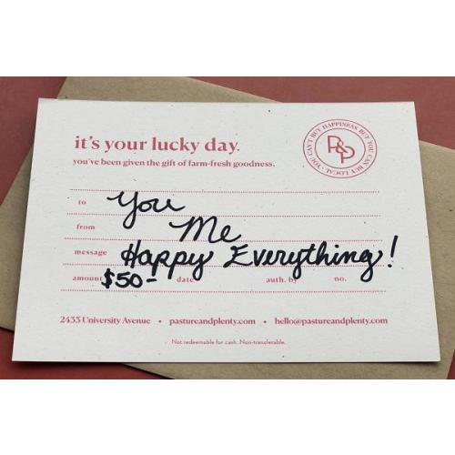 Gift Certificate