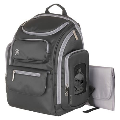 Jeep Organizer Easy Access Back Pack Diaper Bag - Black