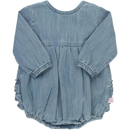 RuffleButts® Baby/Toddler Girls Long Sleeve Bubble Rompers