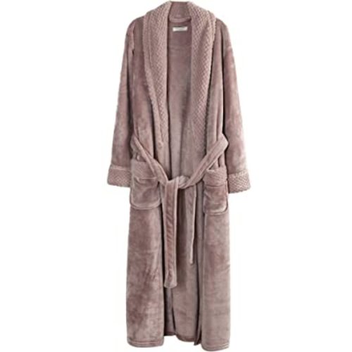 Richie House Women's Plush Soft Warm Fleece Bathrobe Robe RH1591