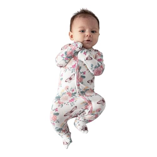 Posh Peanut Convertible Baby Sleepers - Girls Footless Baby Pajamas with 2 Way Zipper for Easy Diaper Changes
