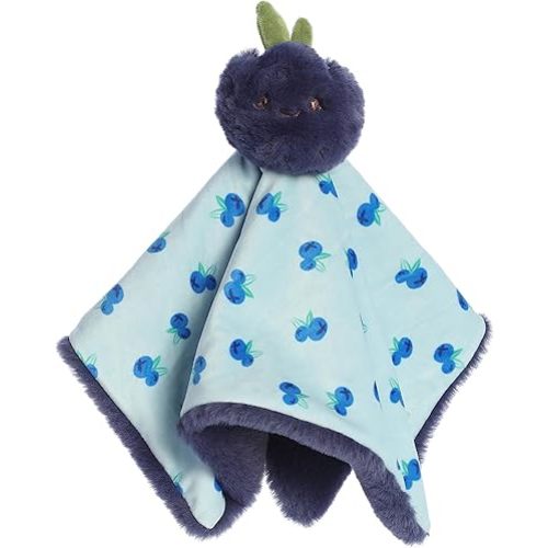 Aurora® Adorable Precious Produce™ Blueberry Luvster™ Baby Stuffed Animal - Bright & Colorful Design - Security and Sleep Aid - Blue 13 Inches