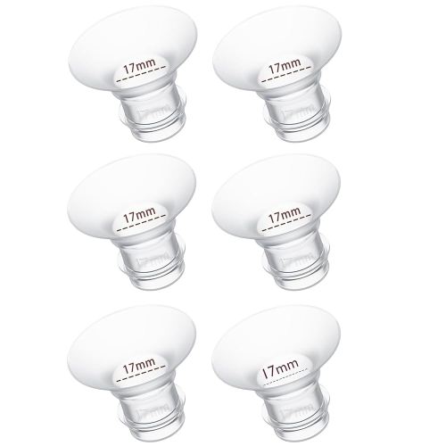17mm Flange Insert 6PC, Compatible with 17mm Flange Spectra/Flange Inserts for Spectra/Momcozy Flange Inserts/Momcozy Wearable Breast Pump Flange Insert/Flange Inserts for Medela Pump/Willow/TSRETE