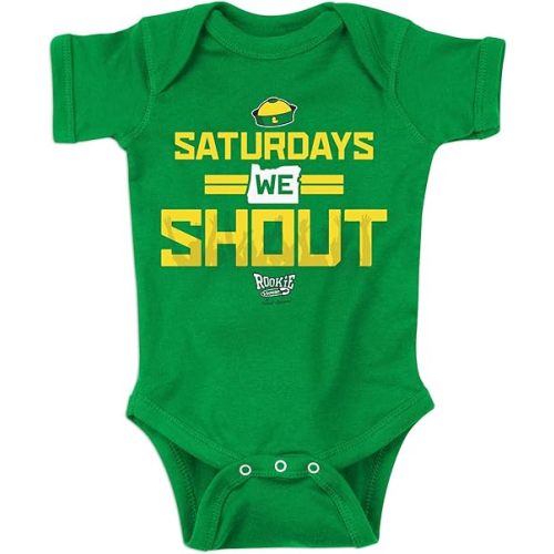 Smack Apparel Saturdays Onesie for Oregon College Fans (NB-18M)