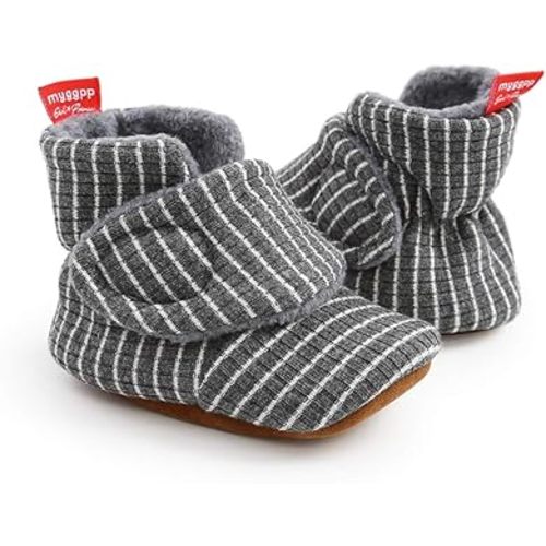 Amazon.com | Ohwawadi Baby Booties Infant Baby Slippers Soft Newborn Crib Shoes Stripes Socks Shoes First Walkers | Boots