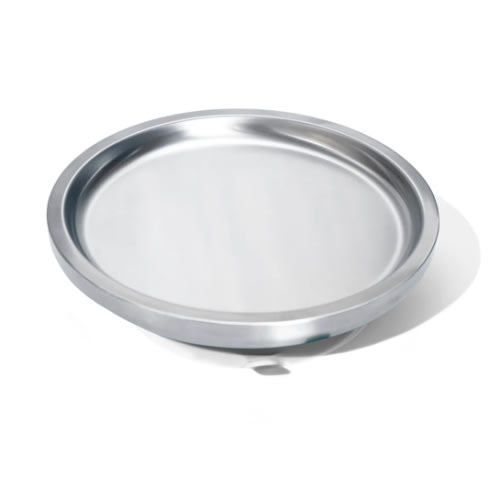 Baby Round Open Plate | Stainless Steel & Silicone