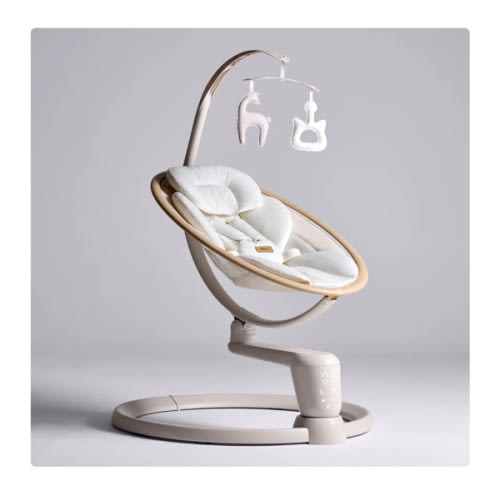 HARPPA Weddell Signature | Eye-Level Electric Baby Swing for Newborns, Gentle Soothing & Parent Bonding