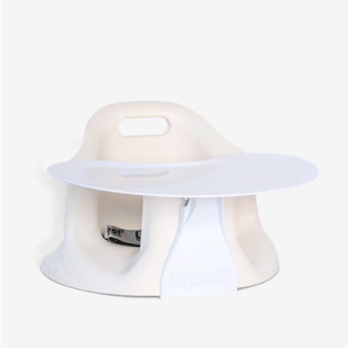 Upseat Baby Floor & Booster Seat with Tray - Coconut