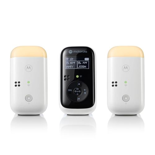 Motorola Nursery PIP15 Audio Baby Monitor, Dual Room HD Infant Monitor with Nightlight, 1500 Ft. Range, Two-Way Talk, Includes Parent Unit, 2 Monitors