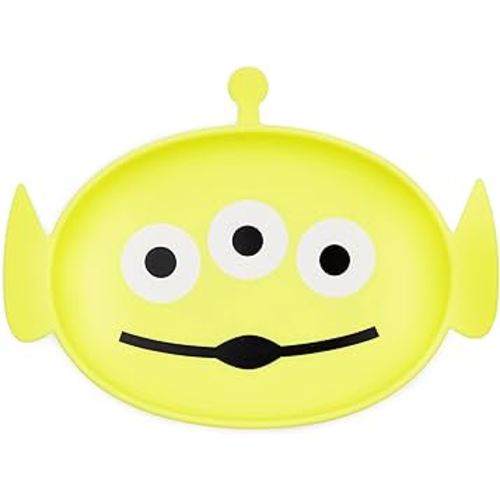 Bumkins Disney Toddler and Baby Suction Plate, Grip Dish for Babies and Kids, Baby Led Weaning, Feeding Supplies, Sticks to Tables and Highchairs, Platinum Silicone, for Children 6 Months, Toy Story