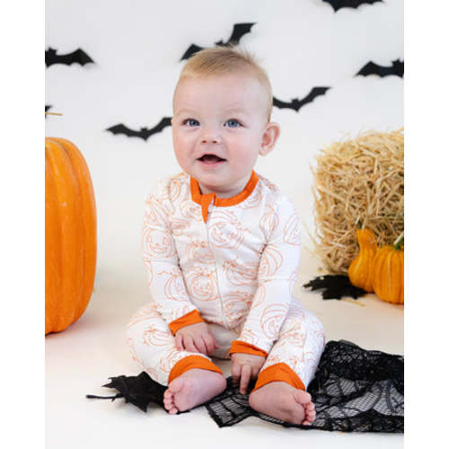 Zip Romper in The Great Pumpkin