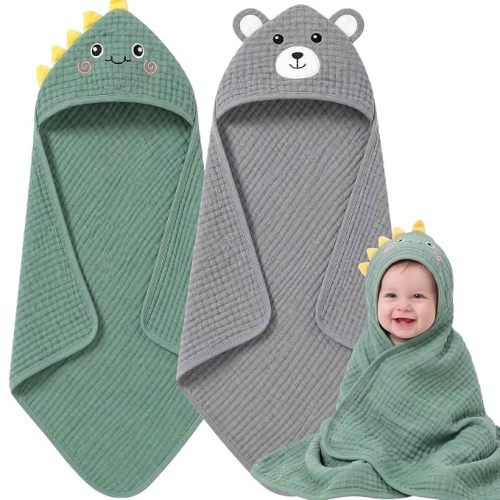 4 PCS Muslin Baby Bath Towels