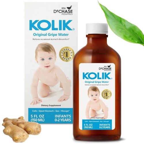 KOLIK Original Gripe Water - Baby’s Colic Relief With Ginger & Dill Oil - Gripe Water For Babies & Infants - Baby Gas Relief For Stomach Discomfort & Hiccups - Newborn Essentials - 150ml (5 fl. oz.)