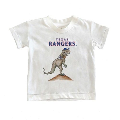 Infant Texas Rangers Tiny Turnip White TT Rex T-Shirt