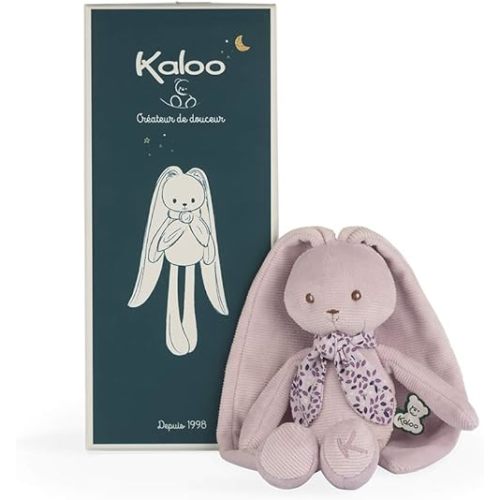 Kaloo Lapinoo My First Friend Corduroy Rabbit - Machine Washable - 10” Tall in Gift Box - Pink Ages 0+ - K969940