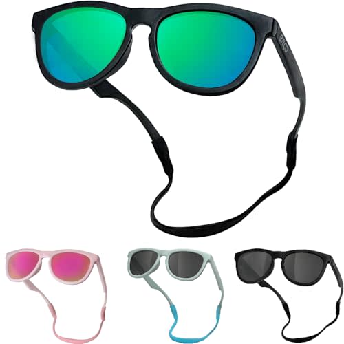 ER00 Children's Product Certificate CPC Flexible Polarized Sunglasses for Infant Toddler Boys Girls Age 0-24 Months D718