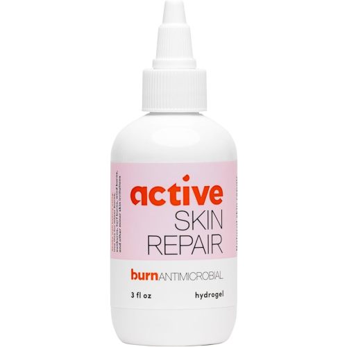 Active Skin Repair First Aid Skin Healing Burn Hydrogel - Natural, Non-Toxic, & No Sting Skin Burn Ointment with Hypochlorus Acid for Immediate Pain Relief, HSA/FSA Eligible, 3 oz