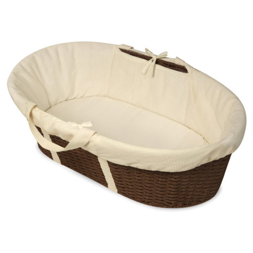 Harriet Bee Landyn Wicker-Look Moses Changing Basket with Bedding & Reviews | Wayfair