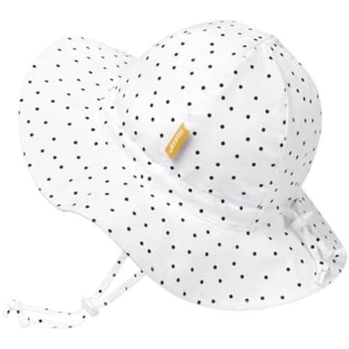 Baby Girl Sun Hat with UPF 50+ Outdoor Adjustable Toddler Beach Hat with Wide Brim Bucket Hats for Kids