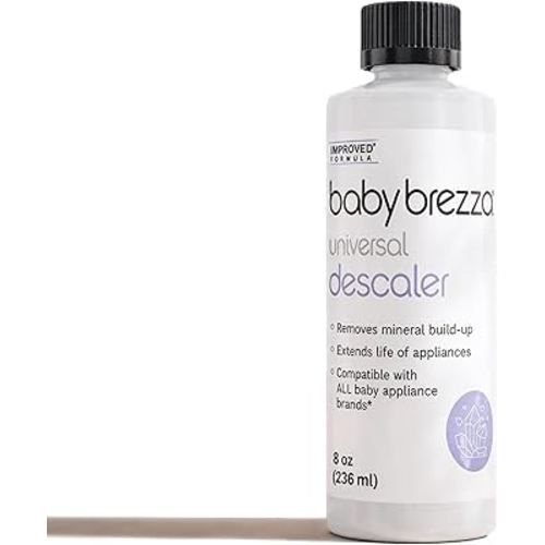 Baby Brezza Descaler 8 oz. Made in USA. Universal Descaling Solution for Baby Brezza and other baby appliances. Removes mineral build-up and extends your machine’s lifespan