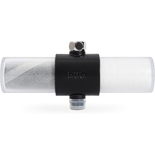 Weddell Duo Shower Filter - NSF Certified Shower Filter, High Pressure Activated Carbon Filter, Removes Chlorine, PFAS & Particulates, Clinically Tested For Healthier Skin & Hair (Black)