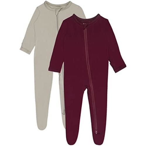 GUISBY Pajamas for Baby Boys & Girls, Infant Onesie with Mitten Long Sleeve Footed Pjs