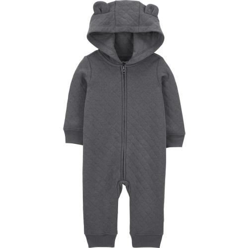 Carter's Child of Mine Baby Unisex Hooded Jumpsuit, One-Piece, Sizes 0/3-24 Months
