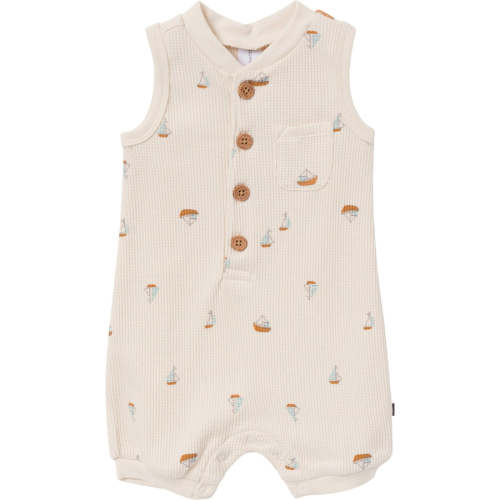 Baby Boys Beige Sailboat Sleeveless Romper – Gerber Childrenswear