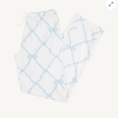 Let Me Lounge Pants (Women) - Buckhead Blue Belle Meade Bow