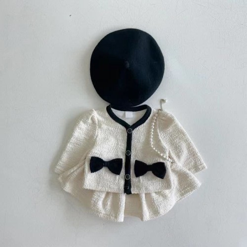 Baby 2-Piece Sweet Bow Fair Girl Set
