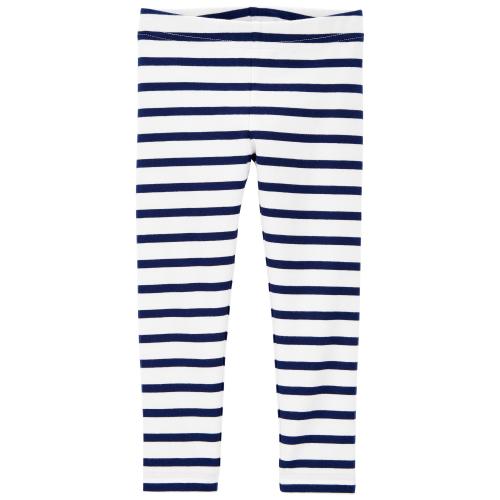 Baby Striped Leggings - Style,Navy/White