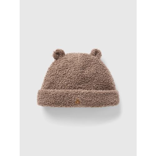 Baby Sherpa Bear Hat in plymouth rock brown, size: 3-6 M