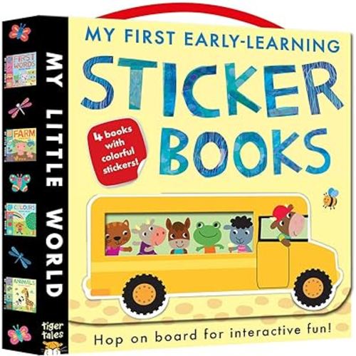 My First Early-Learning Sticker Books Boxed Set: 4 Books with Colorful Stickers! (My Little World)