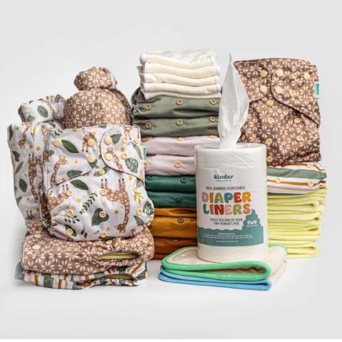 New Parent Starter Bundles: Pocket Cloth Diapers with Athletic Wicking Jersey and More