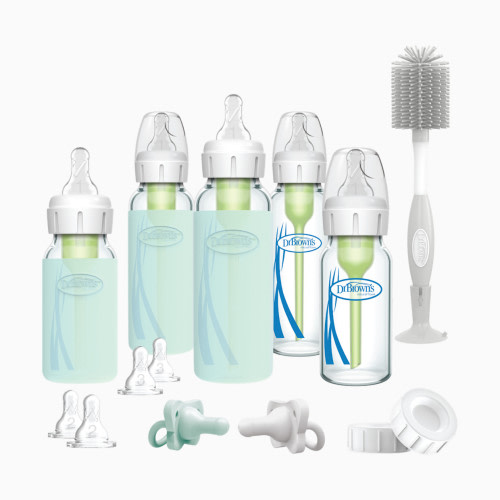 Dr. Brown's Options+ Narrow Glass Baby Bottle Starter Gift Set - White