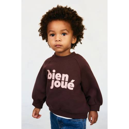 EMBROIDERY-DETAIL COTTON SWEATSHIRT