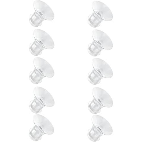 Flange Inserts 19mm for Medela,Spectra 24mm Shields/Flanges,Compatible with Momcozy S12 Pro/S9 Pro/S9/S12 Wearable Breast Pump,Reduce 24mm Nipple Tunnel Down to 19mm,10PCS