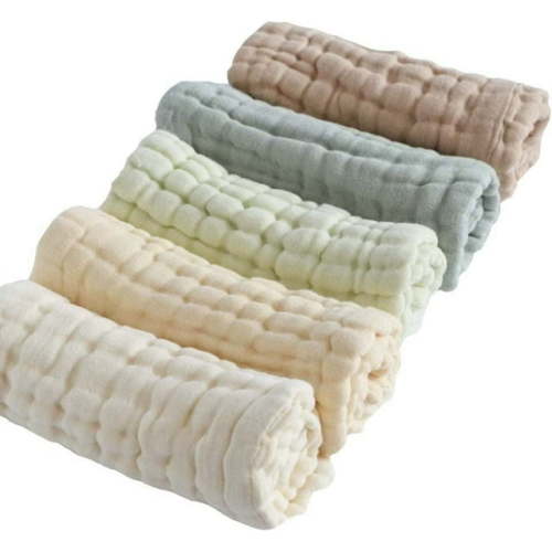 Baby Washcloth Baby Towels and washcloths 5 Pack Baby Washcloths Super Soft Newborn Bath Face Towels Cotton Reusable Wipes Baby wash Cloth (11.8 X 11.8in) Baby wash Cloth Light Green
