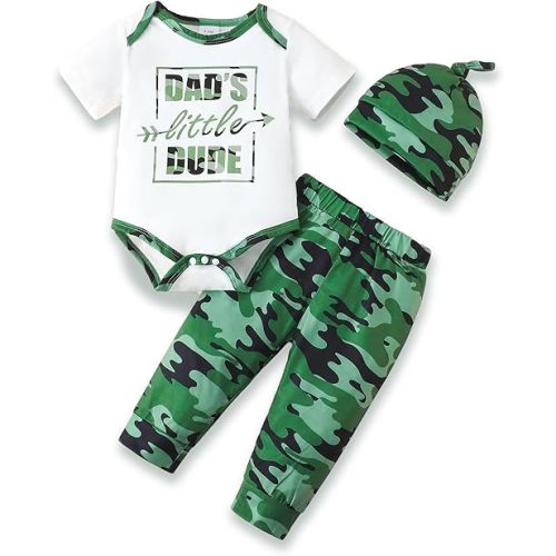 NZRVAWS Newborn Baby Boy Clothes Outfits Letter Prined Romper Pants Set Infant Baby Boy Clothing 0 3 6 9 12 18 Months