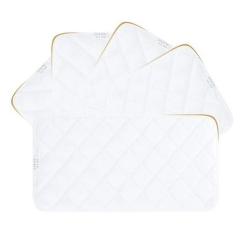 Marcielo 5 Pack Quilted Thicker Waterproof Changing Pad Liners White 13” x 27”