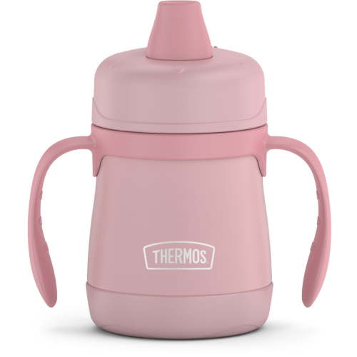 Thermos Baby 7 oz. Vacuum Insulated Stainless Steel Sippy Cup with Handles - Rose