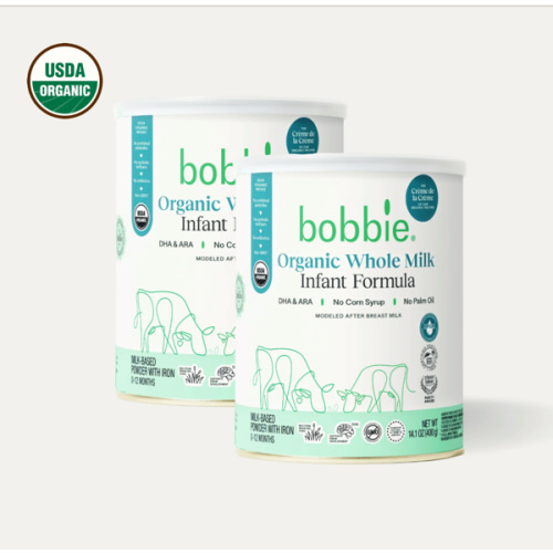 Bobbie | Organic Whole Milk Infant Formula Starter Bundle