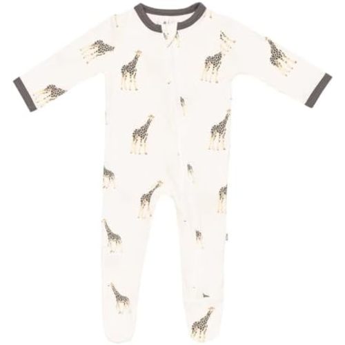 KYTE BABY Unisex Zipper Closure Footies, Rayon Made From Bamboo, 0-24 Months