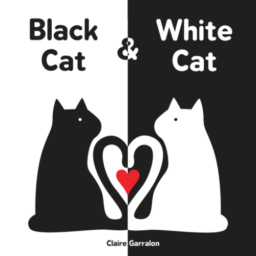 Black Cat & White Cat: A High Contrast Sensory Board Book - A2Z Science & Learning Toy Store