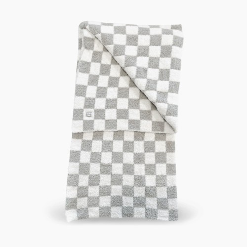 Zalamoon Checkered Solo Blanket - Slate, 30x40