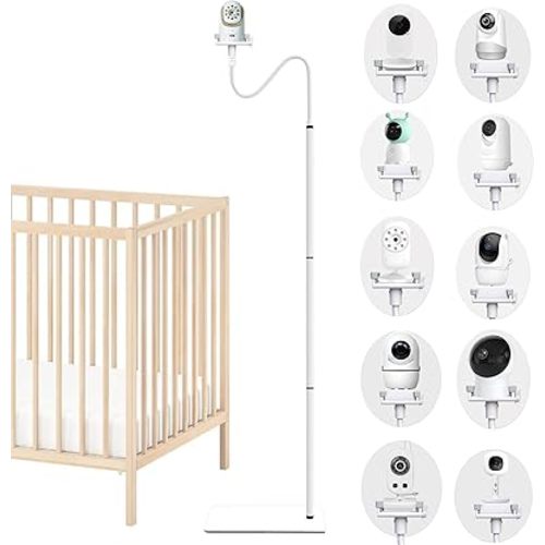 Baby Monitor Mount Floor Stand Holder Shelf Compatible with Infant Optics DXR-8 and DXR-8 PRO, Nanit Pro & Flex Stand,Eufy,HelloBaby,Momcozy BM01/BM03, Baby Camera Mount Holder (68.8 inch)